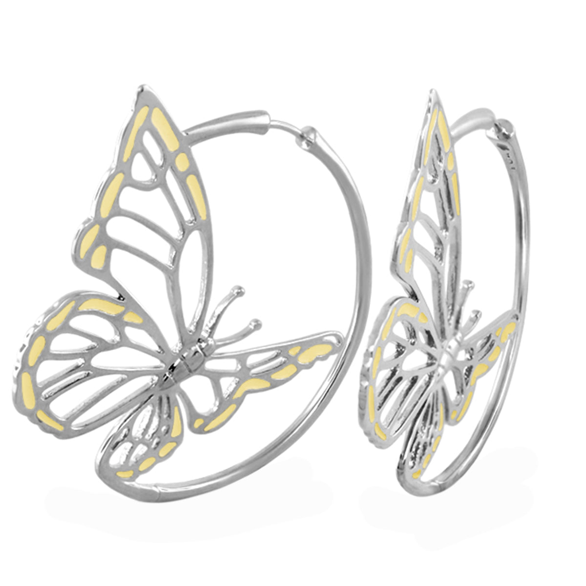 Rose Garden Butterfly Earrings