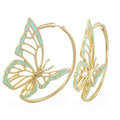 Rose Garden Butterfly Earrings
