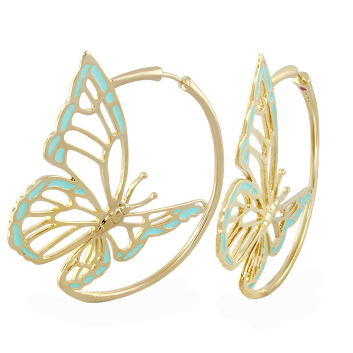 Rose Garden Butterfly Earrings