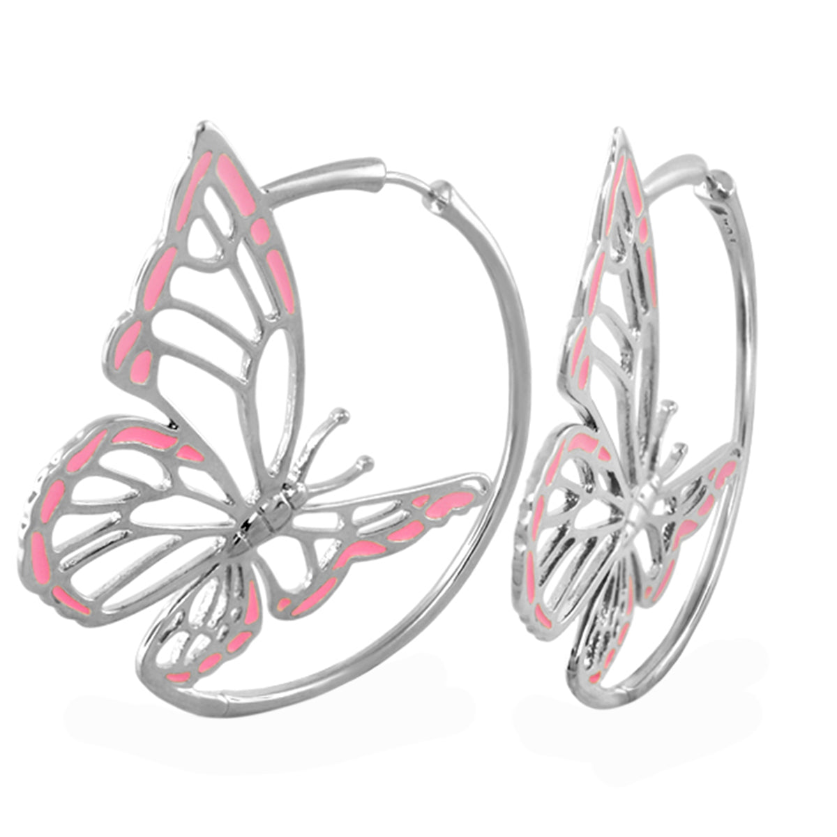 Rose Garden Butterfly Earrings
