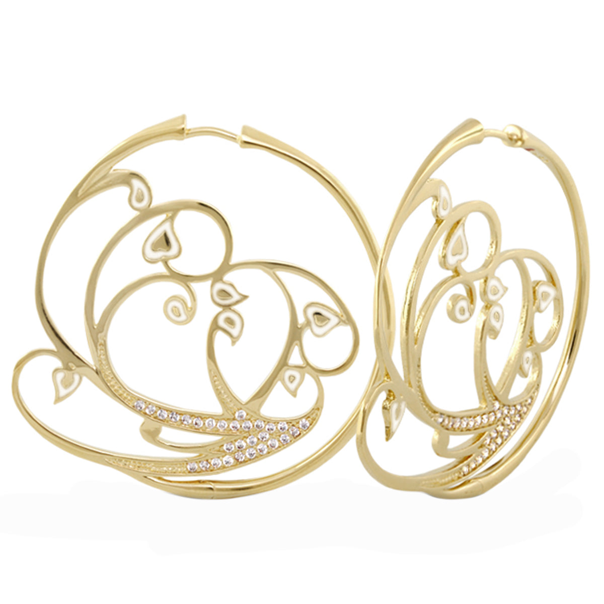 Rose Garden Leaves Earrings