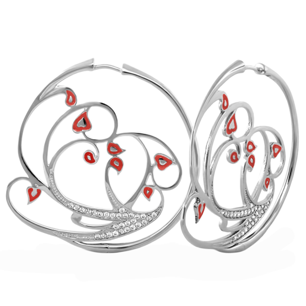 Rose Garden Leaves Earrings