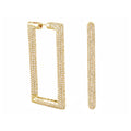 Shimmer and Glimmer Rectangle Earrings