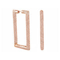 Shimmer and Glimmer Rectangle Earrings