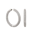 Shimmer and Glimmer Pave Round Earrings