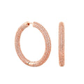 Shimmer and Glimmer Pave Round Earrings
