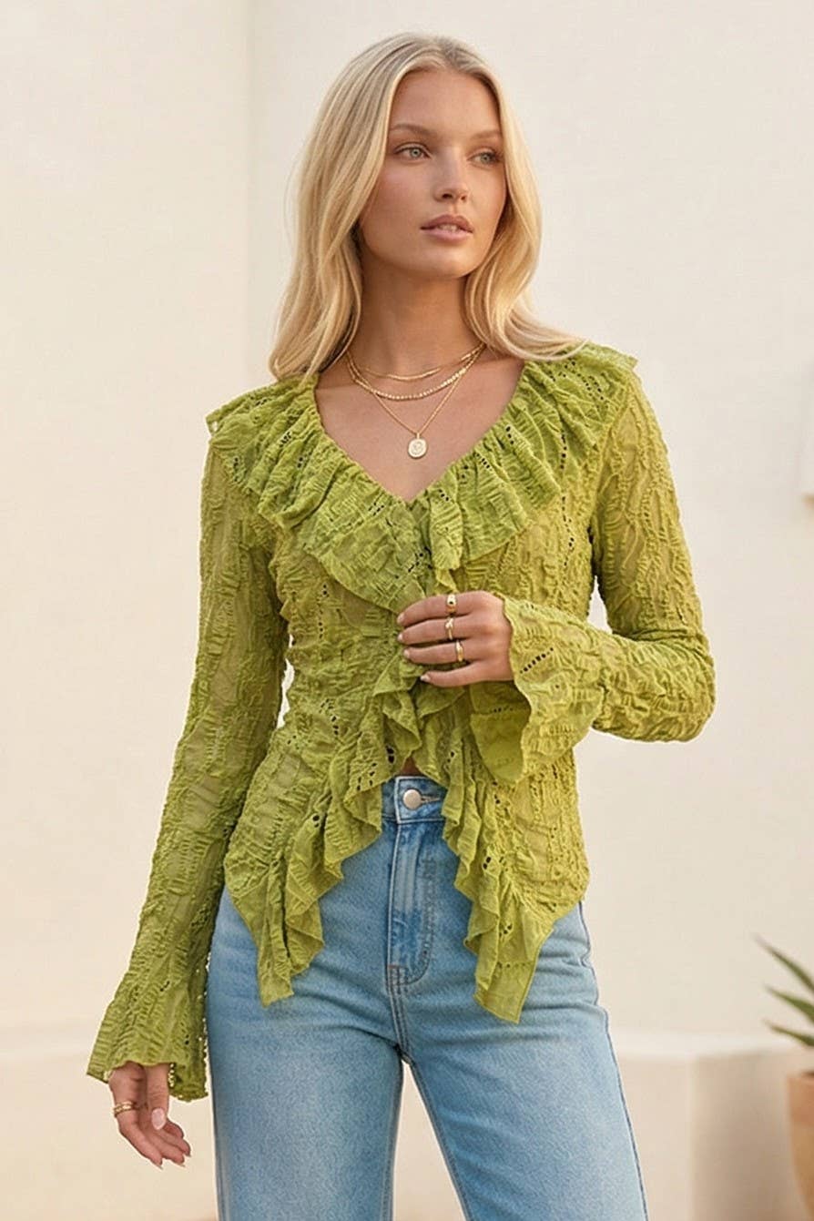 Western Willow Lace Top