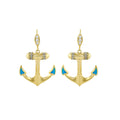Ice Queen Anchor Earrings