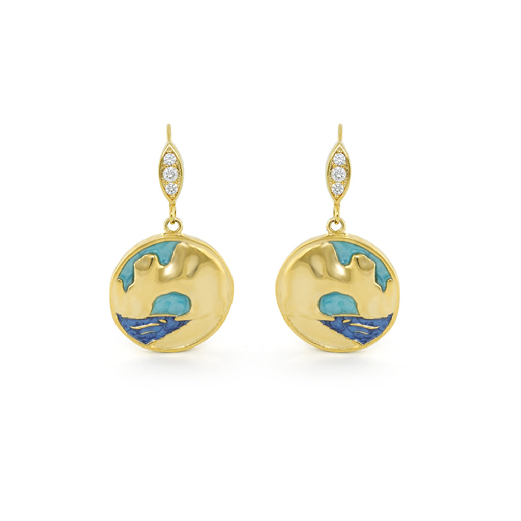 Eau Enamel Cabo Earrings