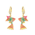 Eau Enamel Fish Earrings