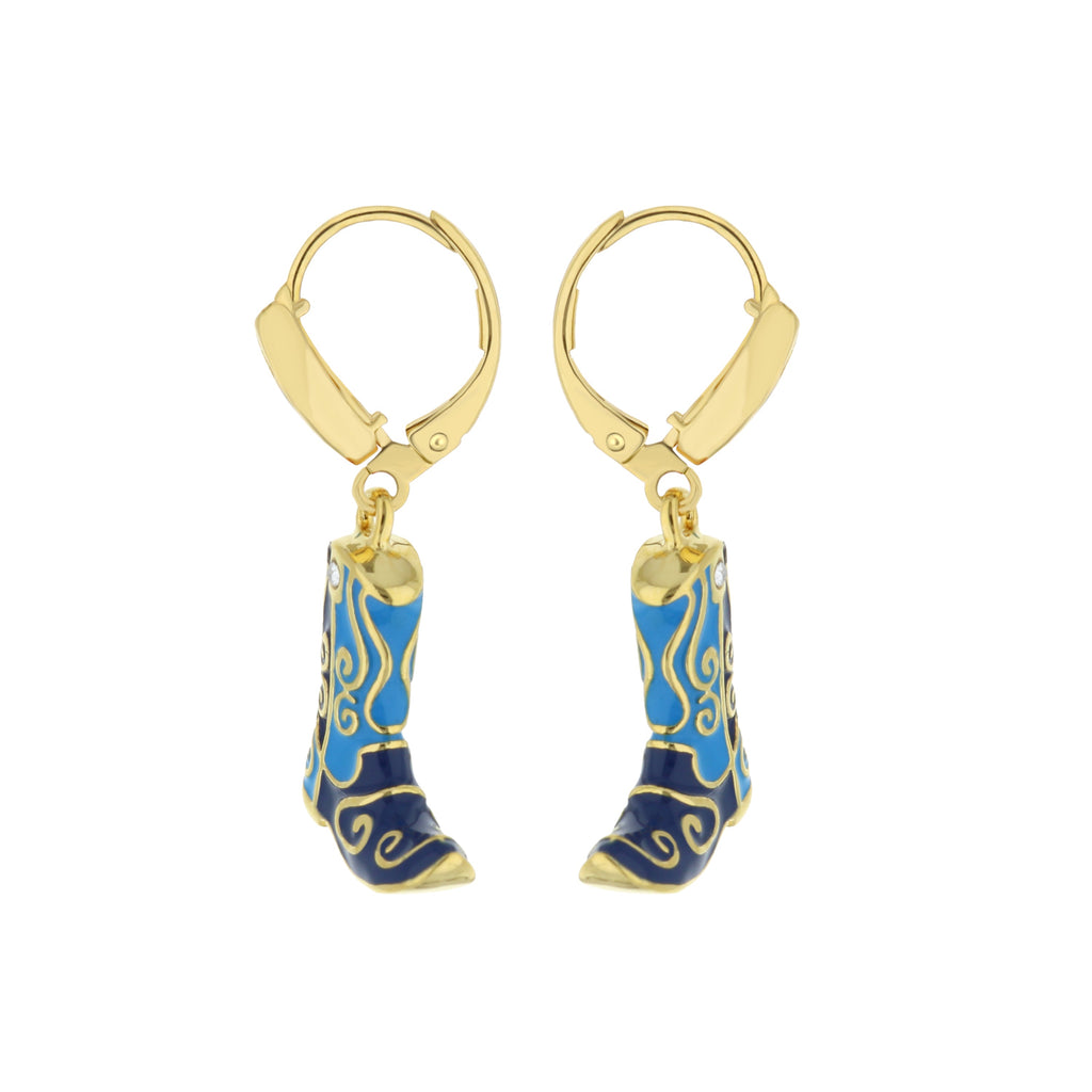 Eau Enamel Boot Earrings