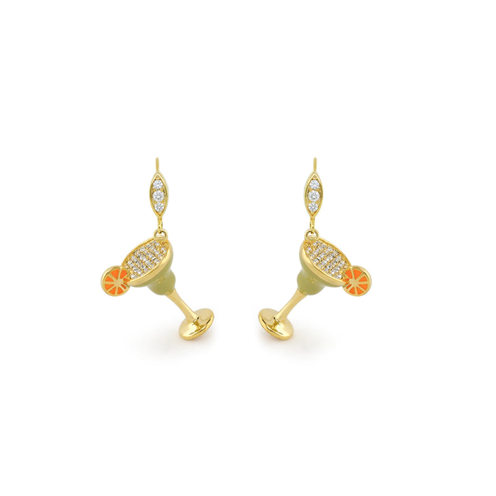 Eau Enamel Margarita Earrings