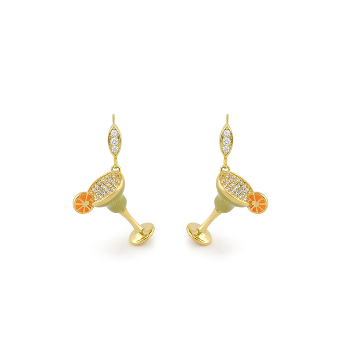 Eau Enamel Margarita Earrings