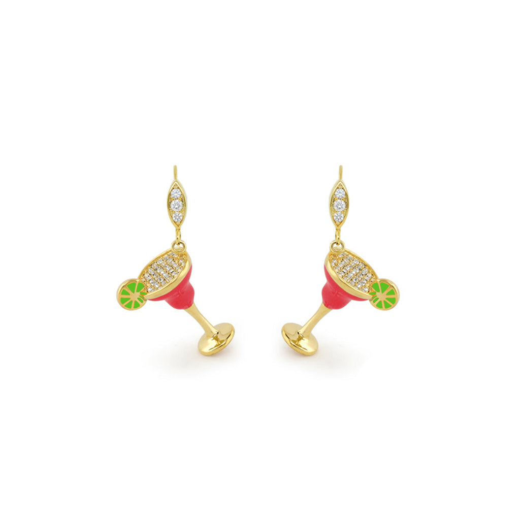 Eau Enamel Margarita Earrings