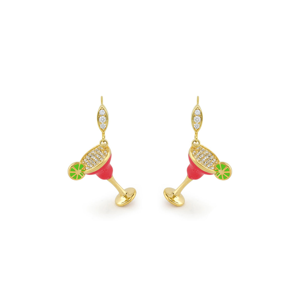Eau Enamel Margarita Earrings