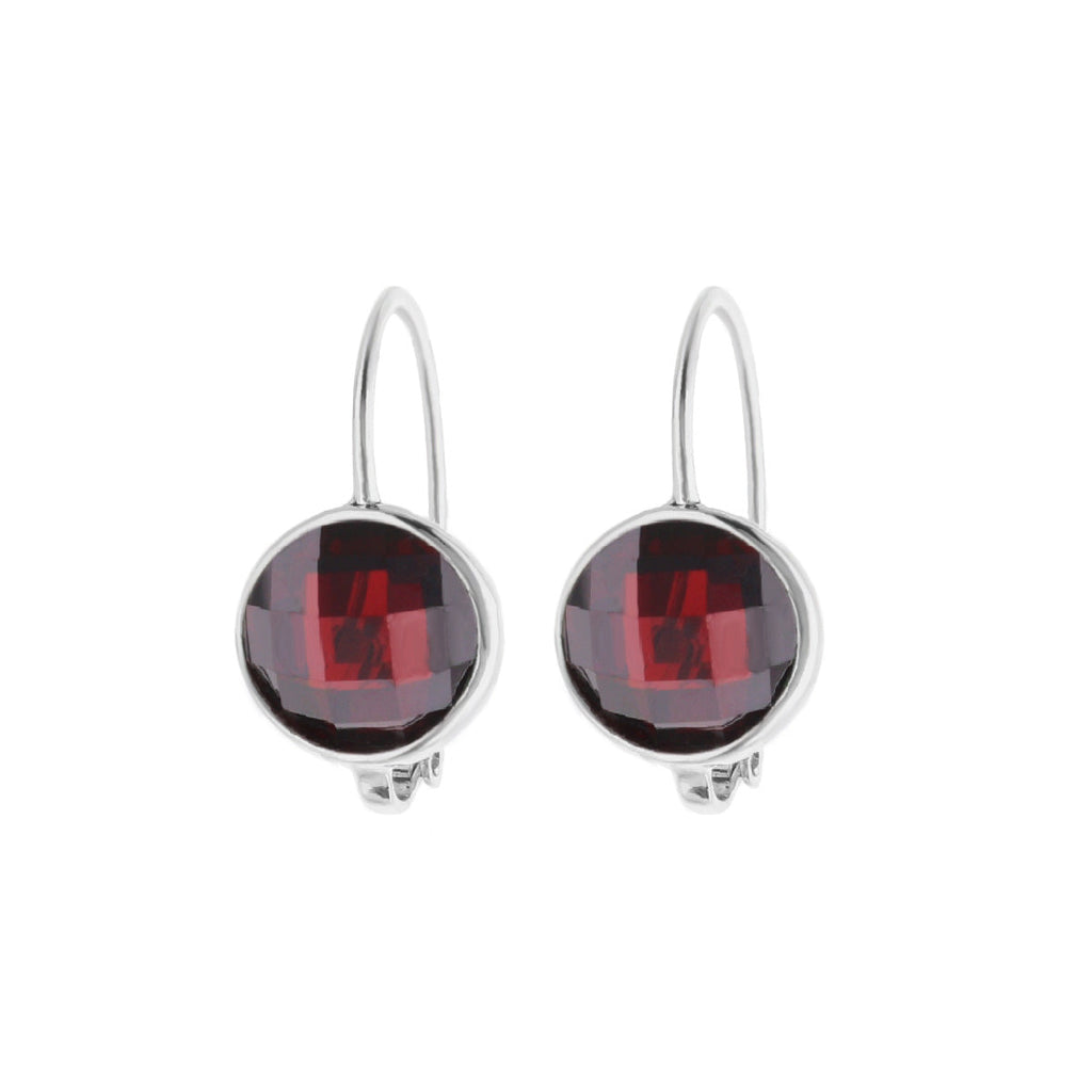 January Birthstone Color Earrings