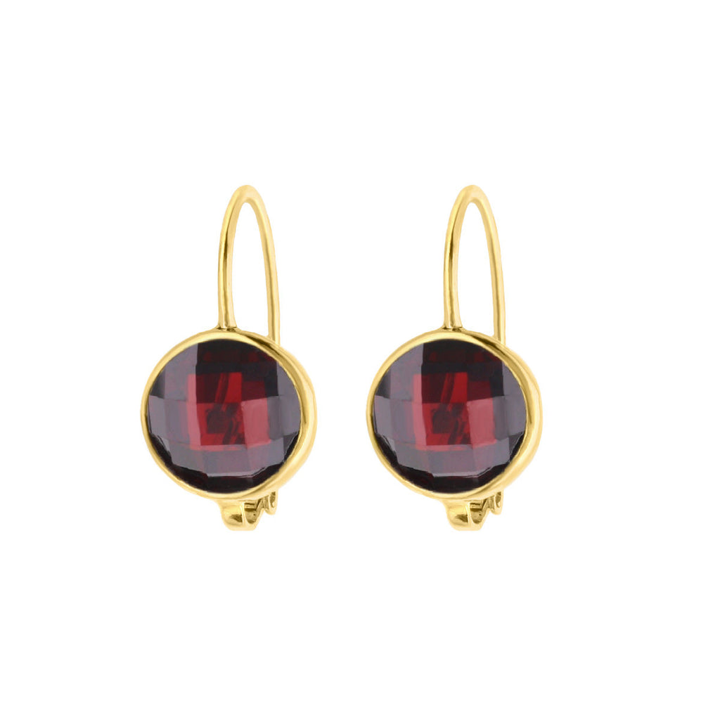 January Birthstone Color Earrings