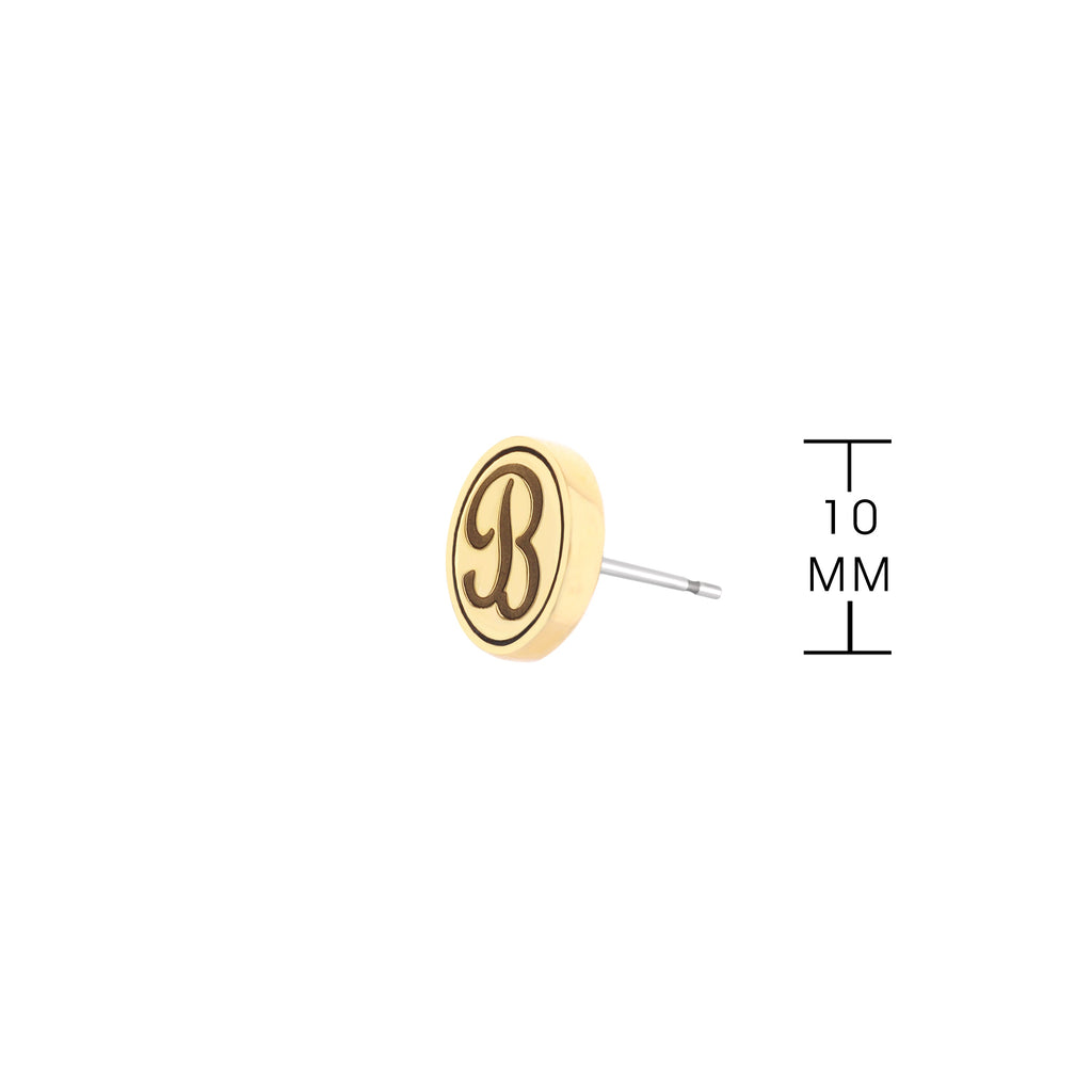 Initial B Earring