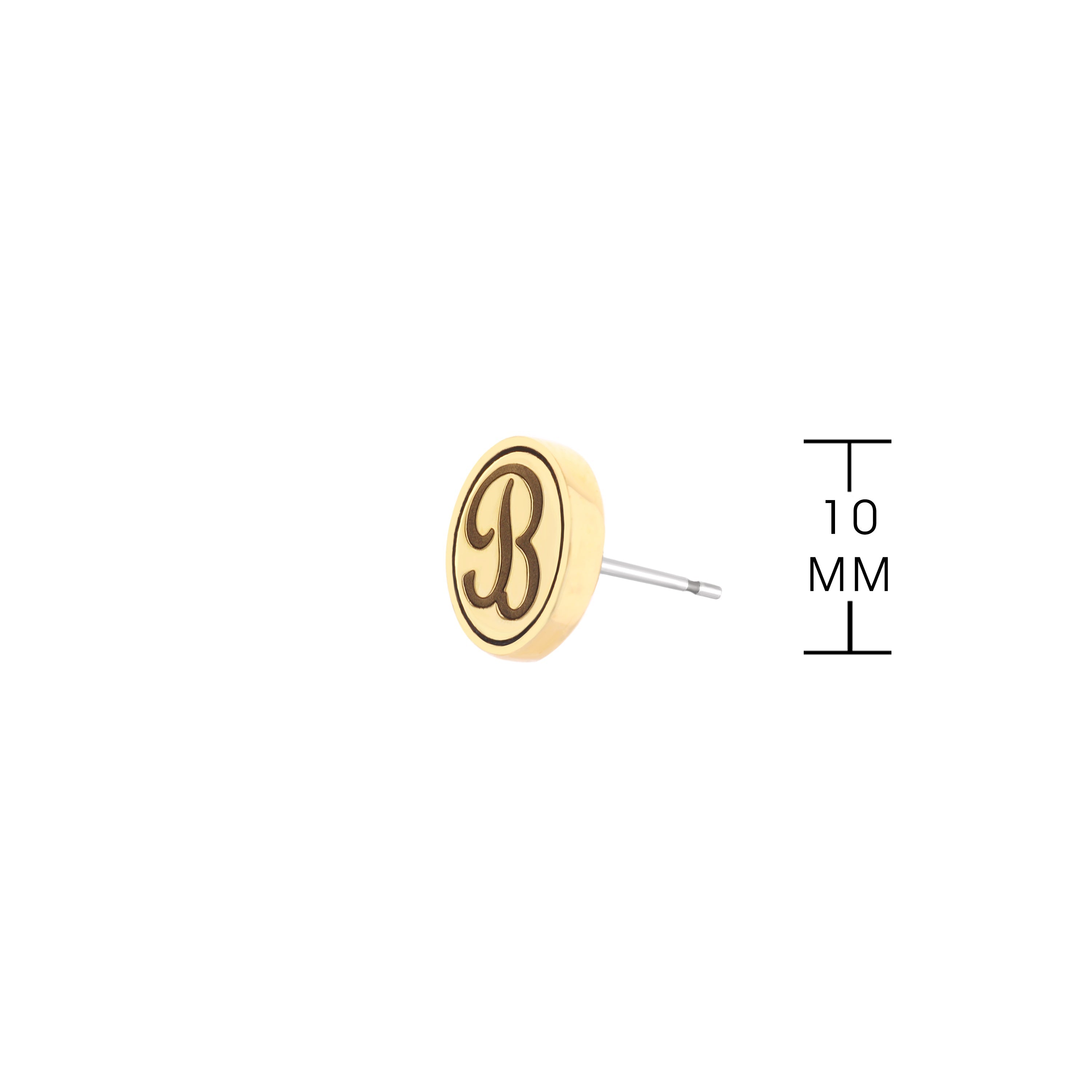 Initial B Earring