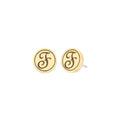 Initial F Earring