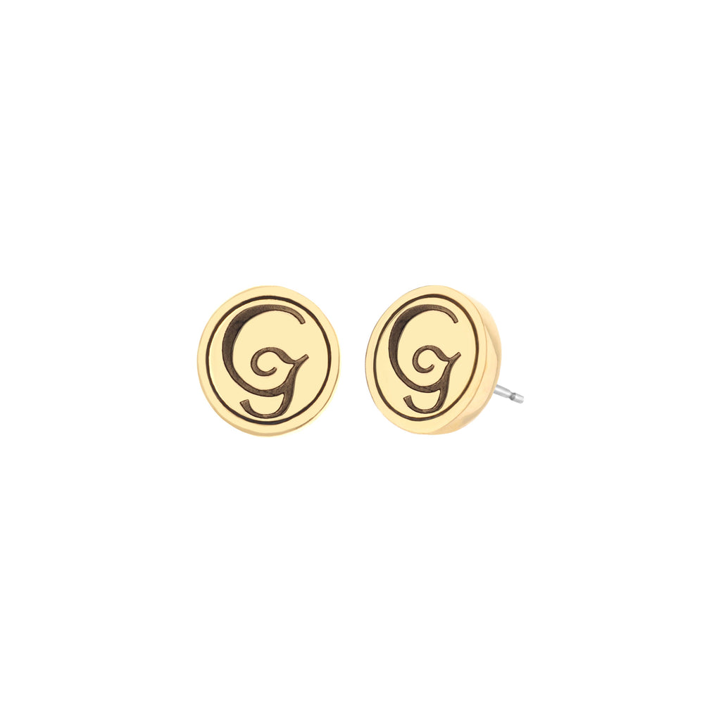 Initial G Earring