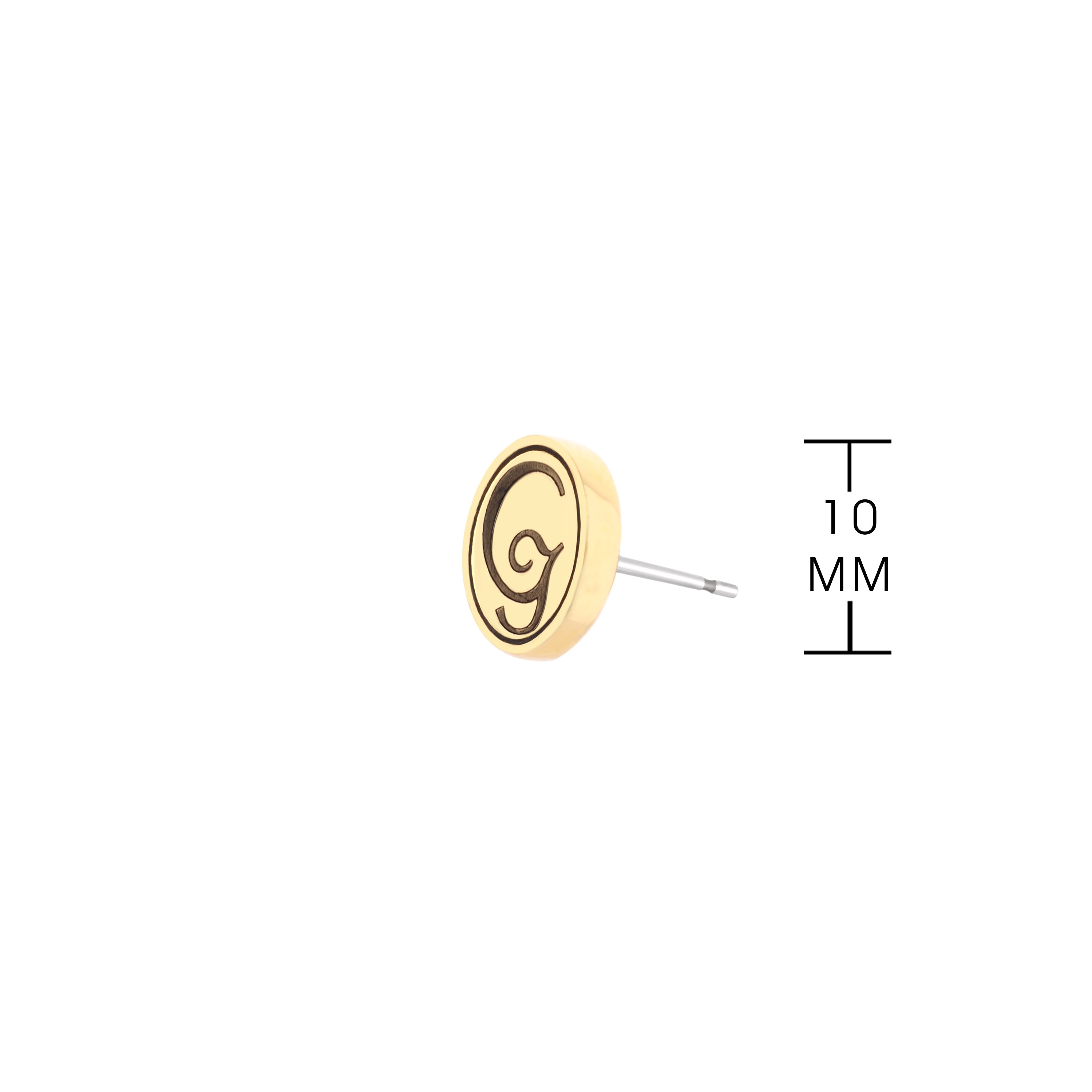 Initial G Earring