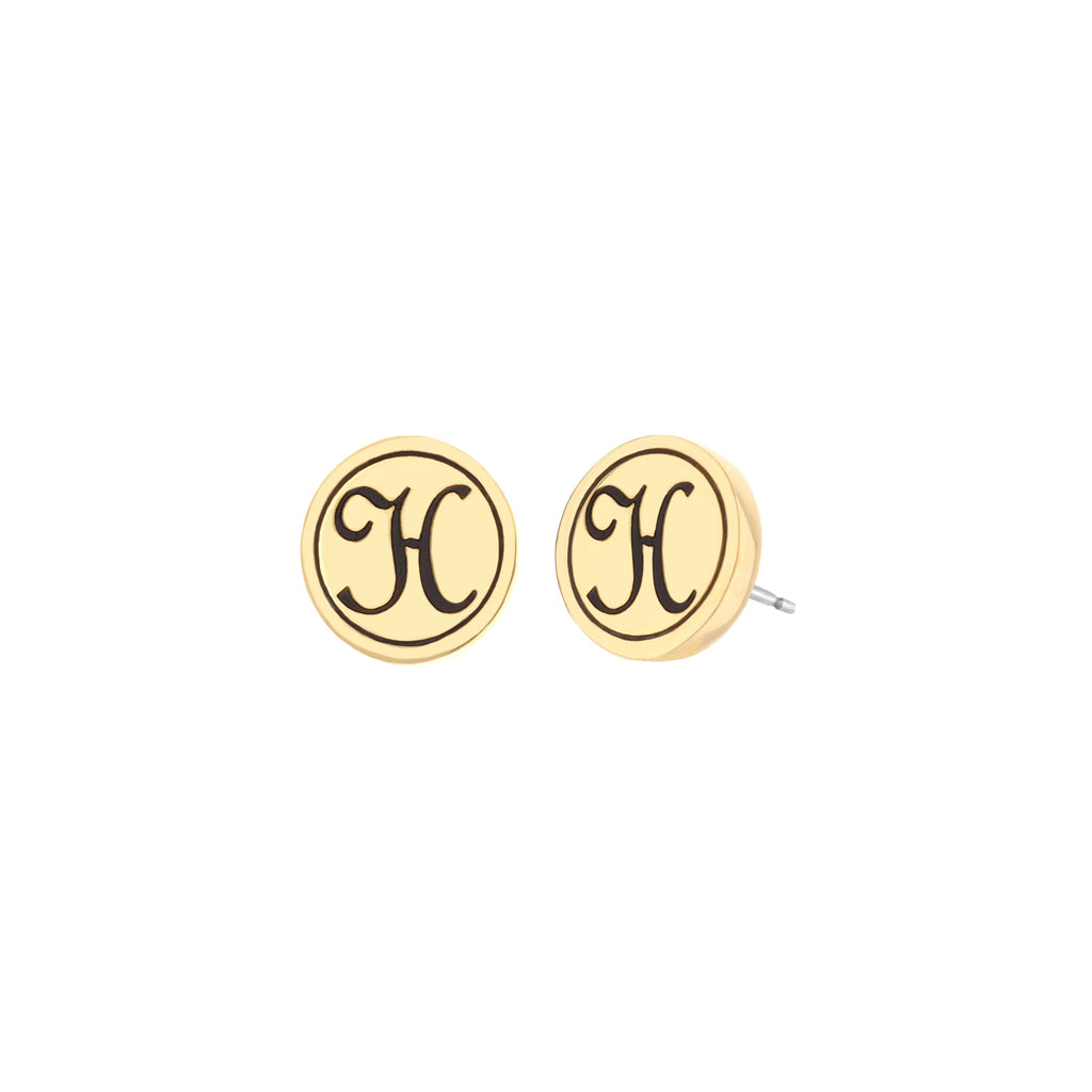 Initial H Earring