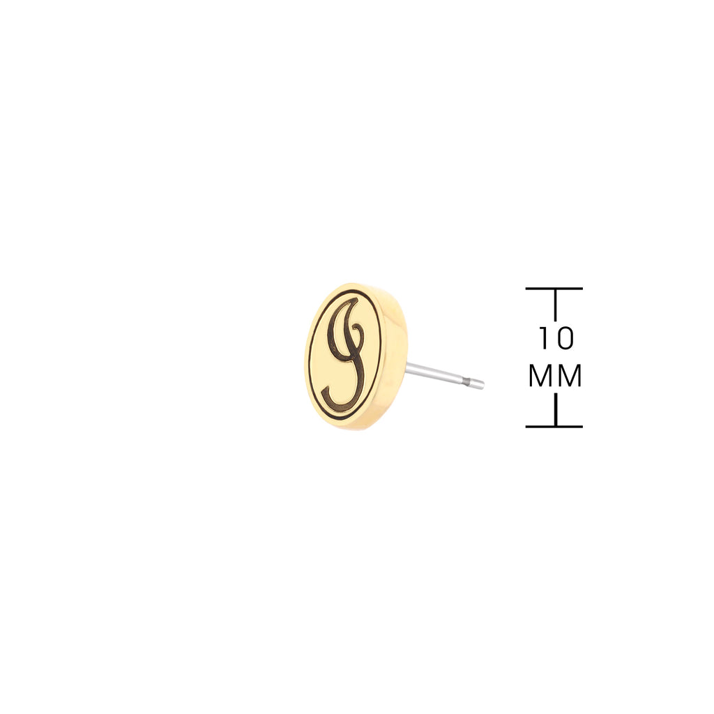 Initial I Earring