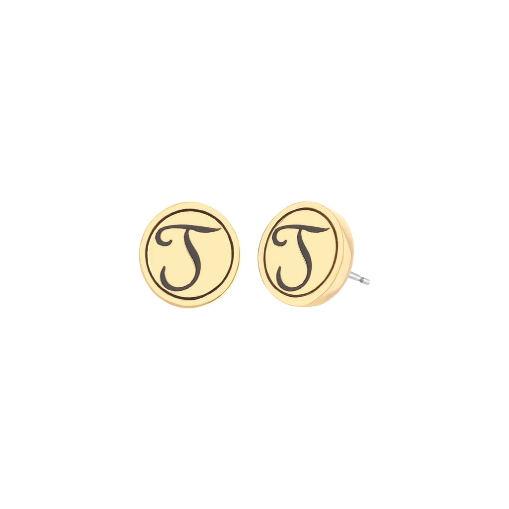 Initial T Earring