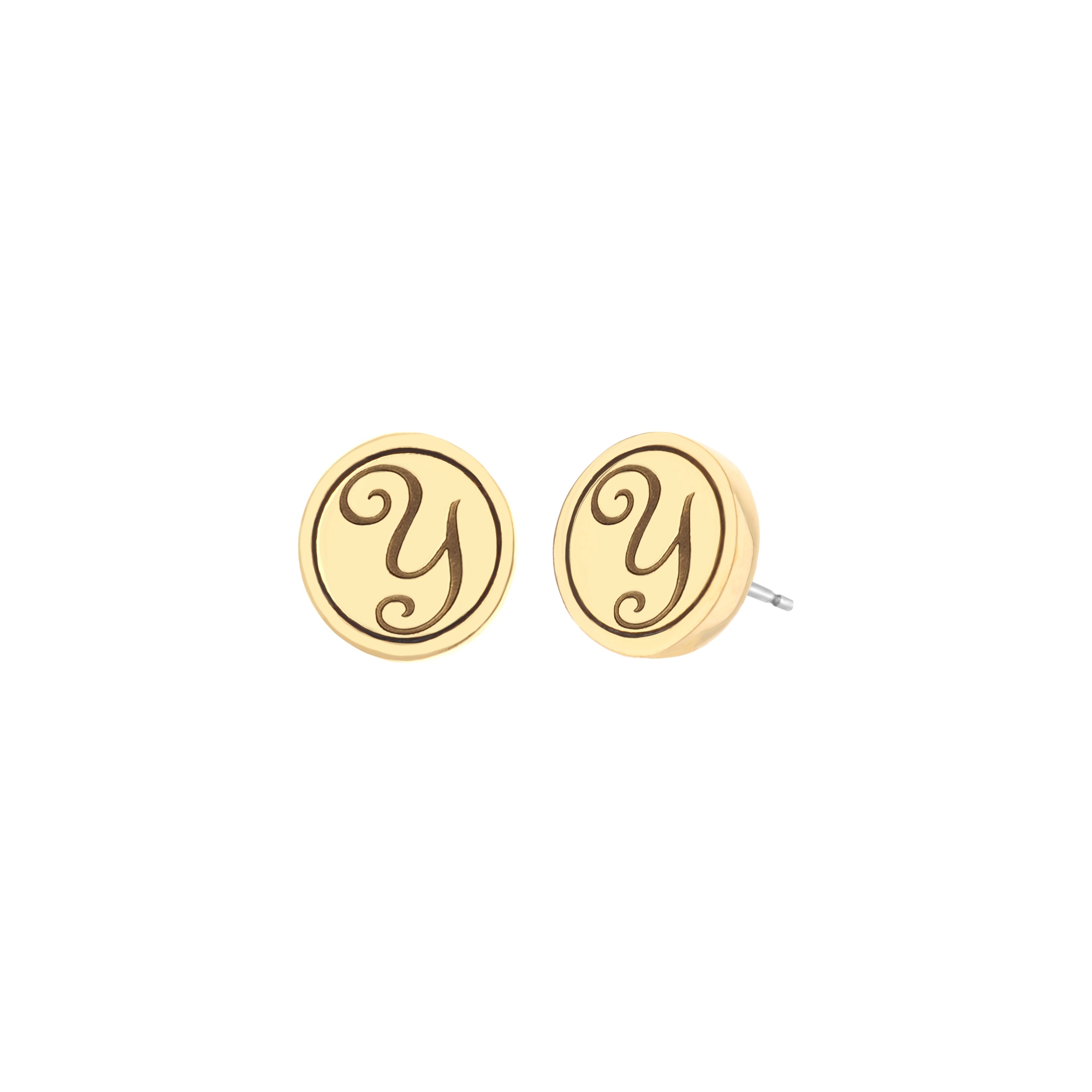 Initial Y Earring
