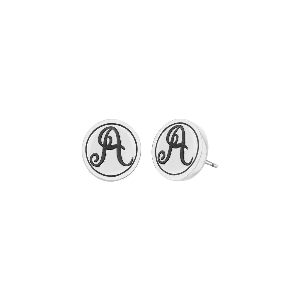 Initial A Earring