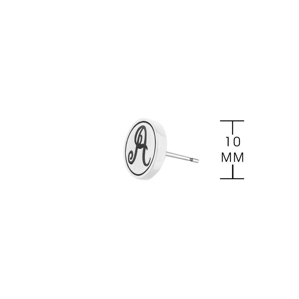 Initial A Earring
