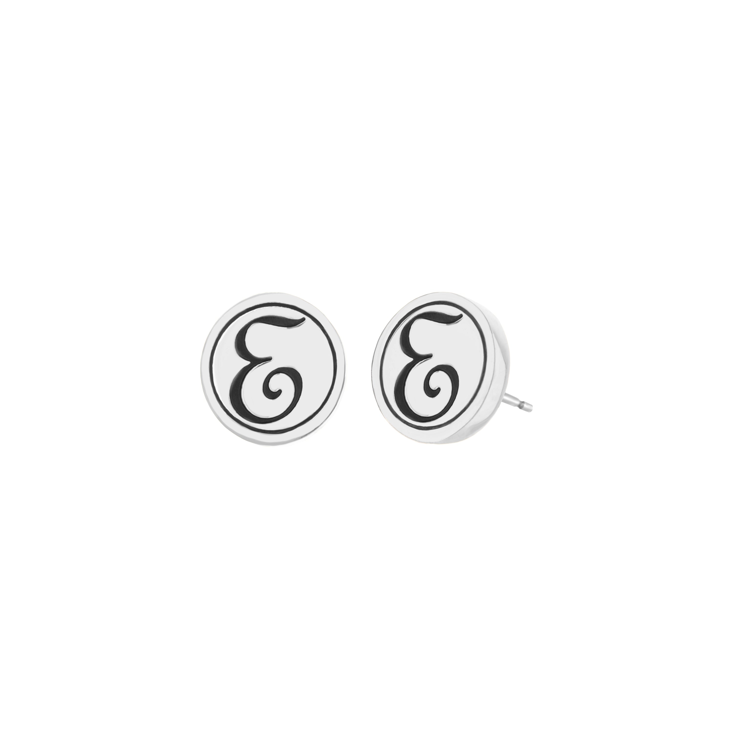Initial E Earring