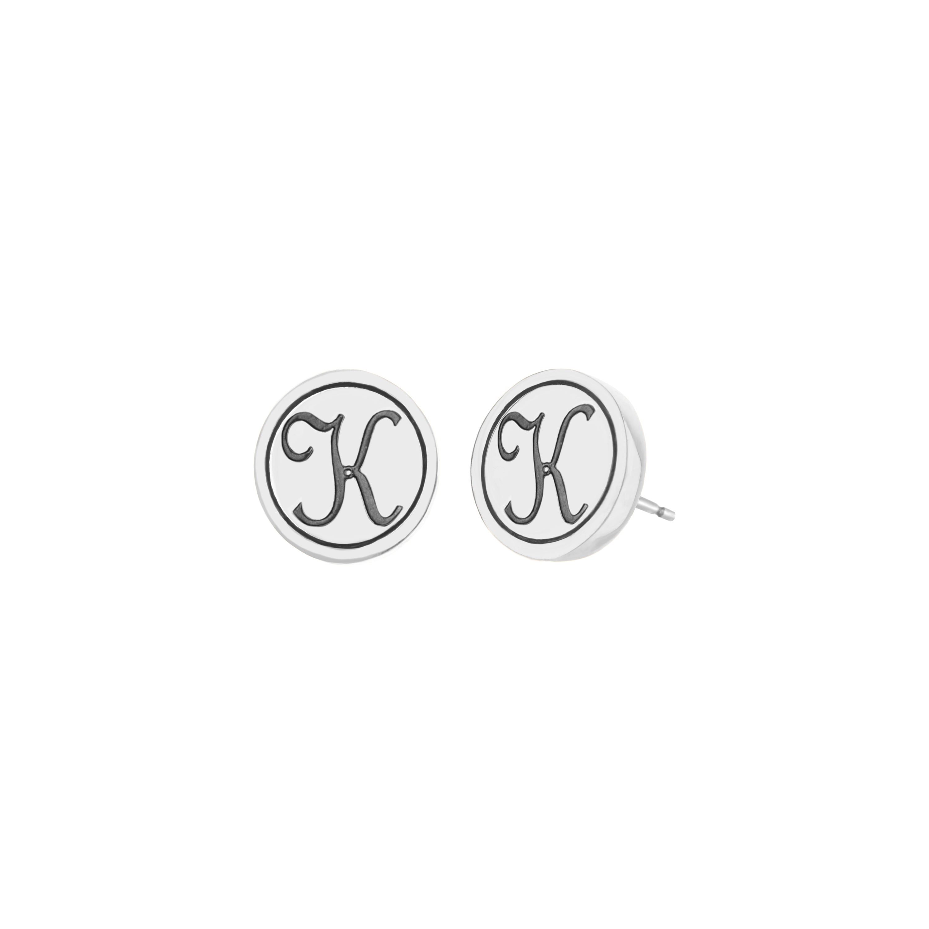 Initial K Earring