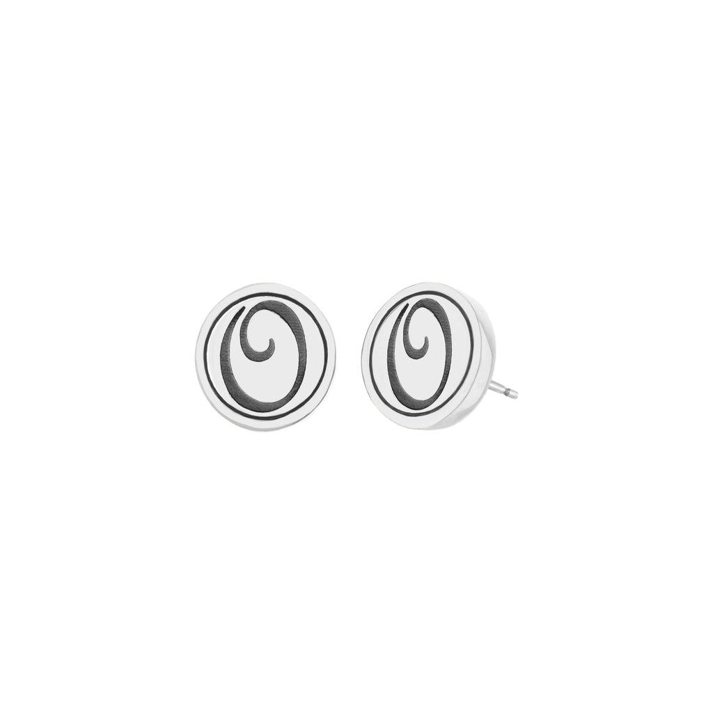 Initial O Earring