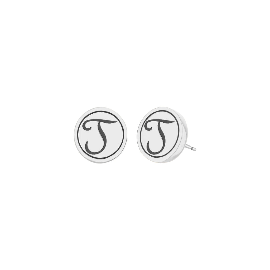 Initial T Earring