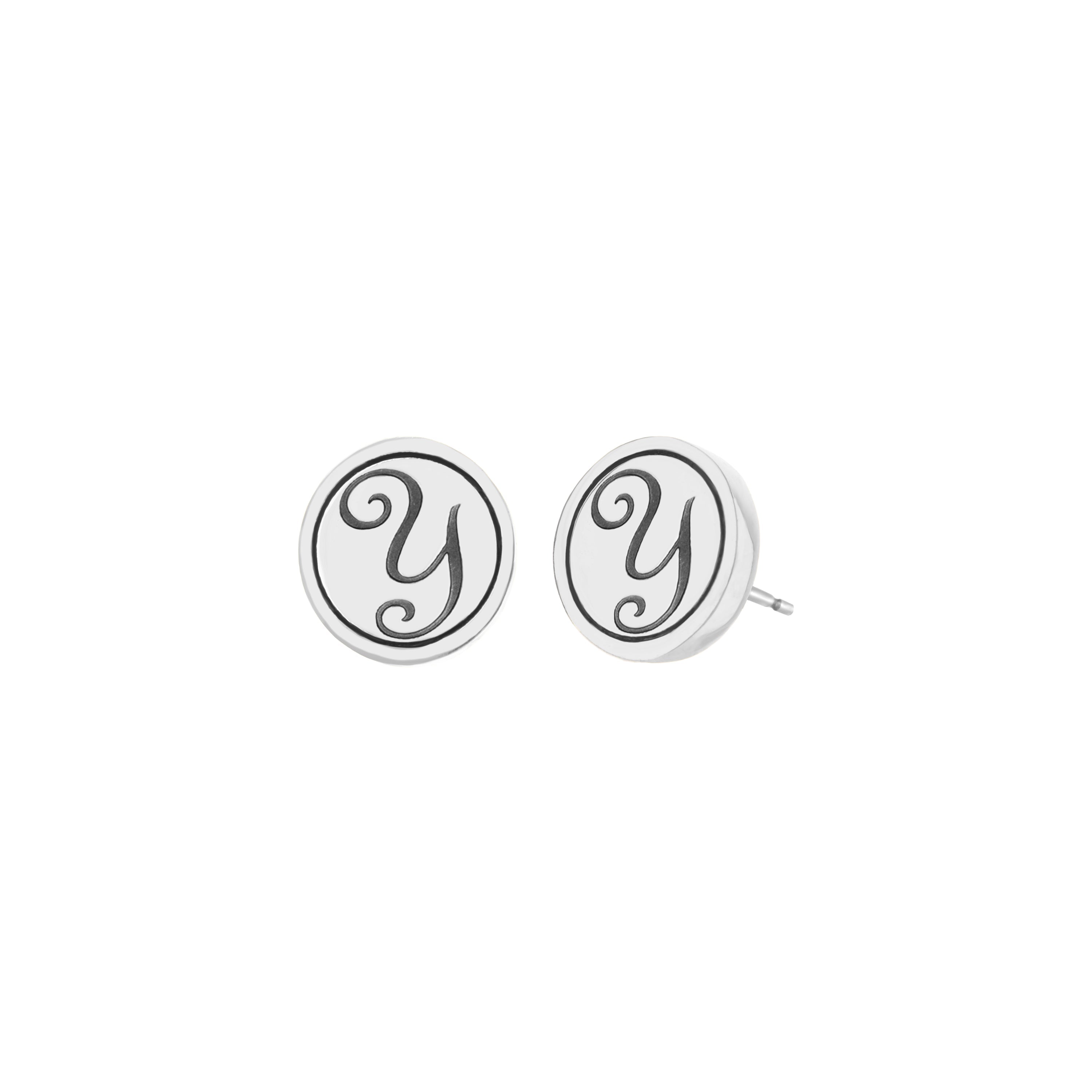 Initial Y Earring