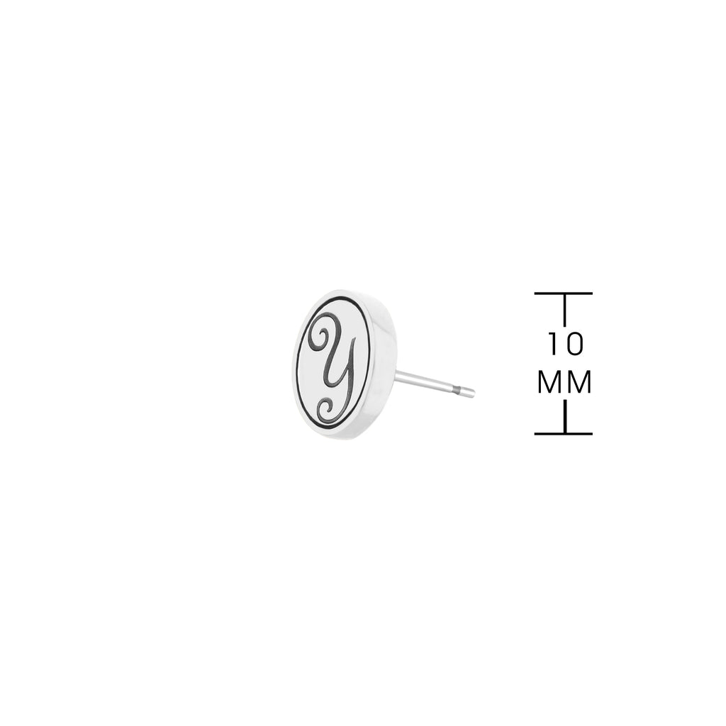 Initial Y Earring