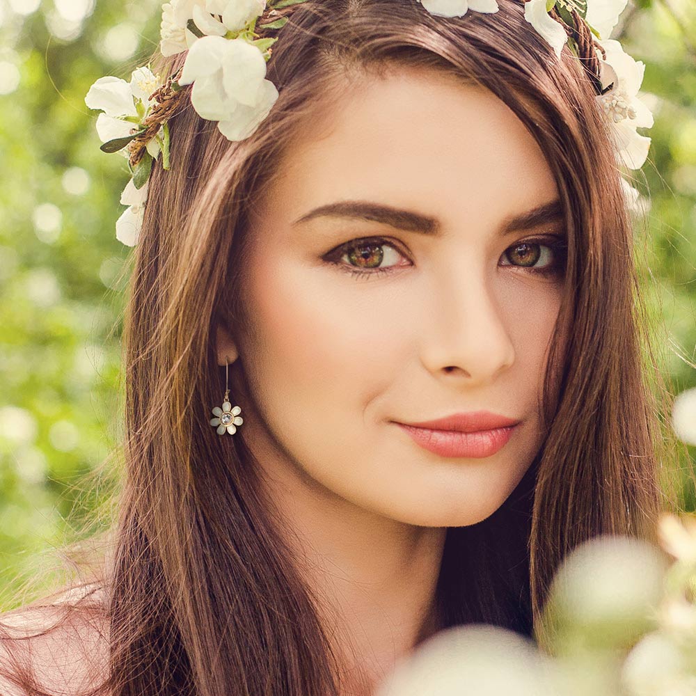 Moon Flower Earrings