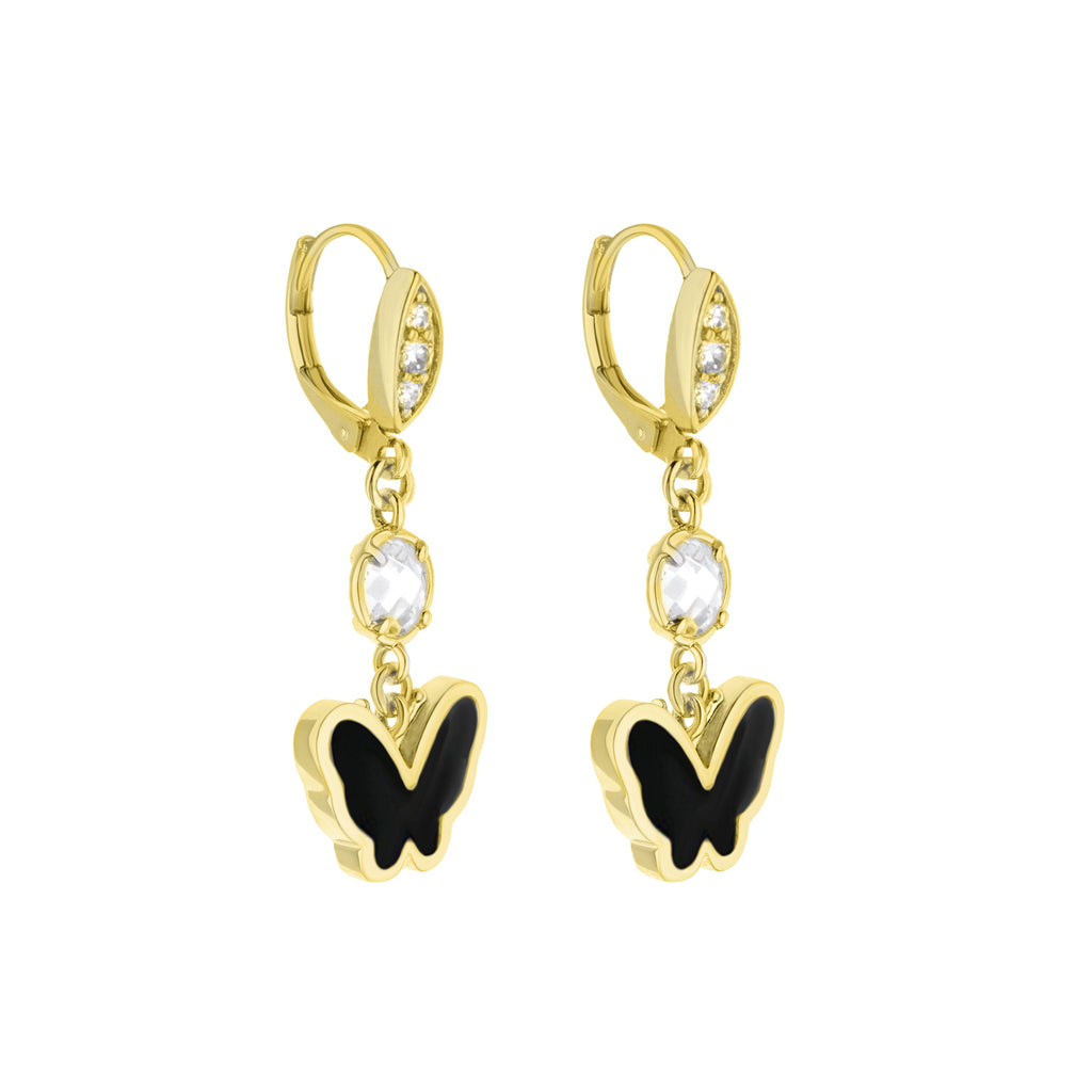 Mariposa Butterfly Onyx Earring