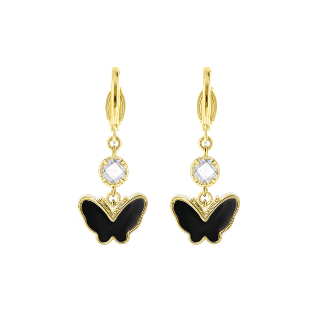 Mariposa Butterfly Onyx Earring