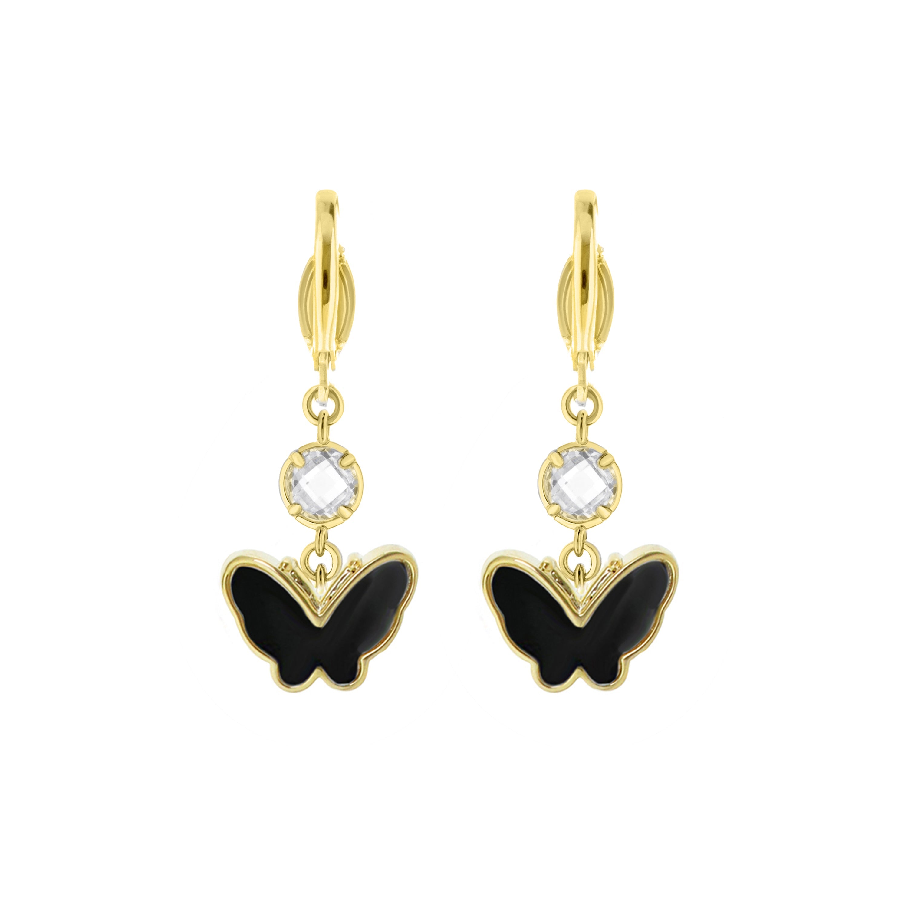 Mariposa Butterfly Onyx Earring