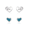 Sydney Leigh Heart Earrings Set of 2