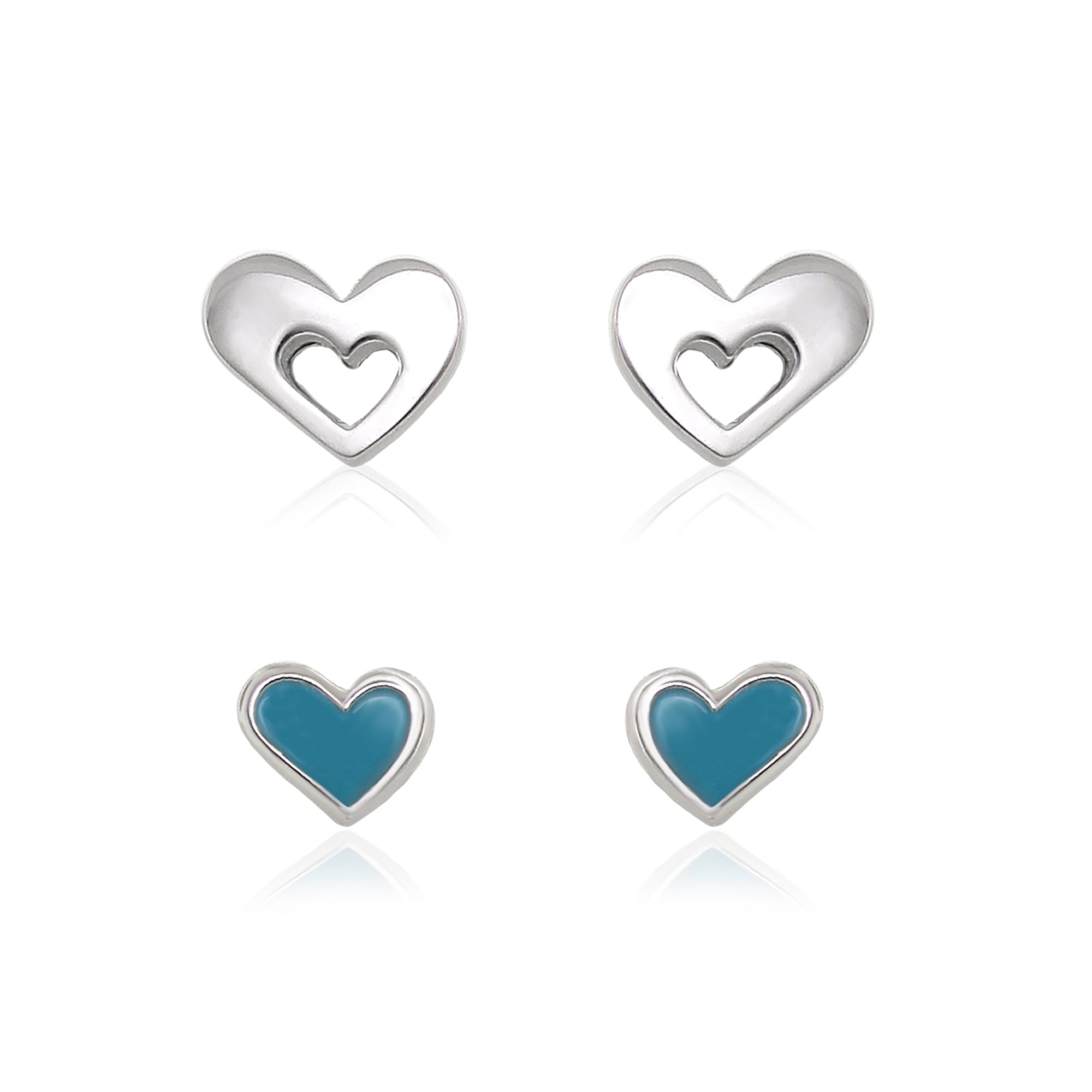 Sydney Leigh Heart Earrings Set of 2
