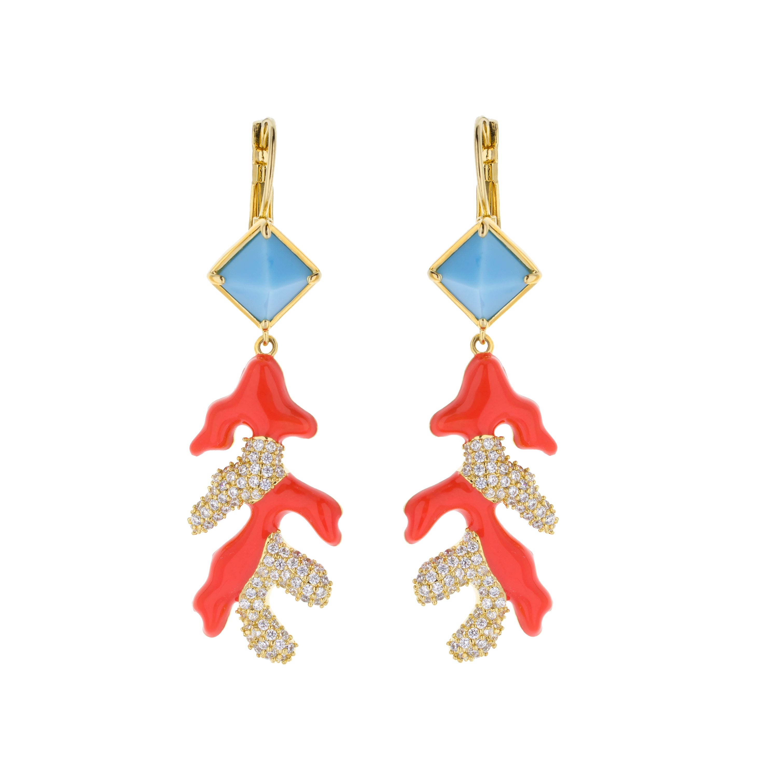 Pretty Little Things Coral Earrings