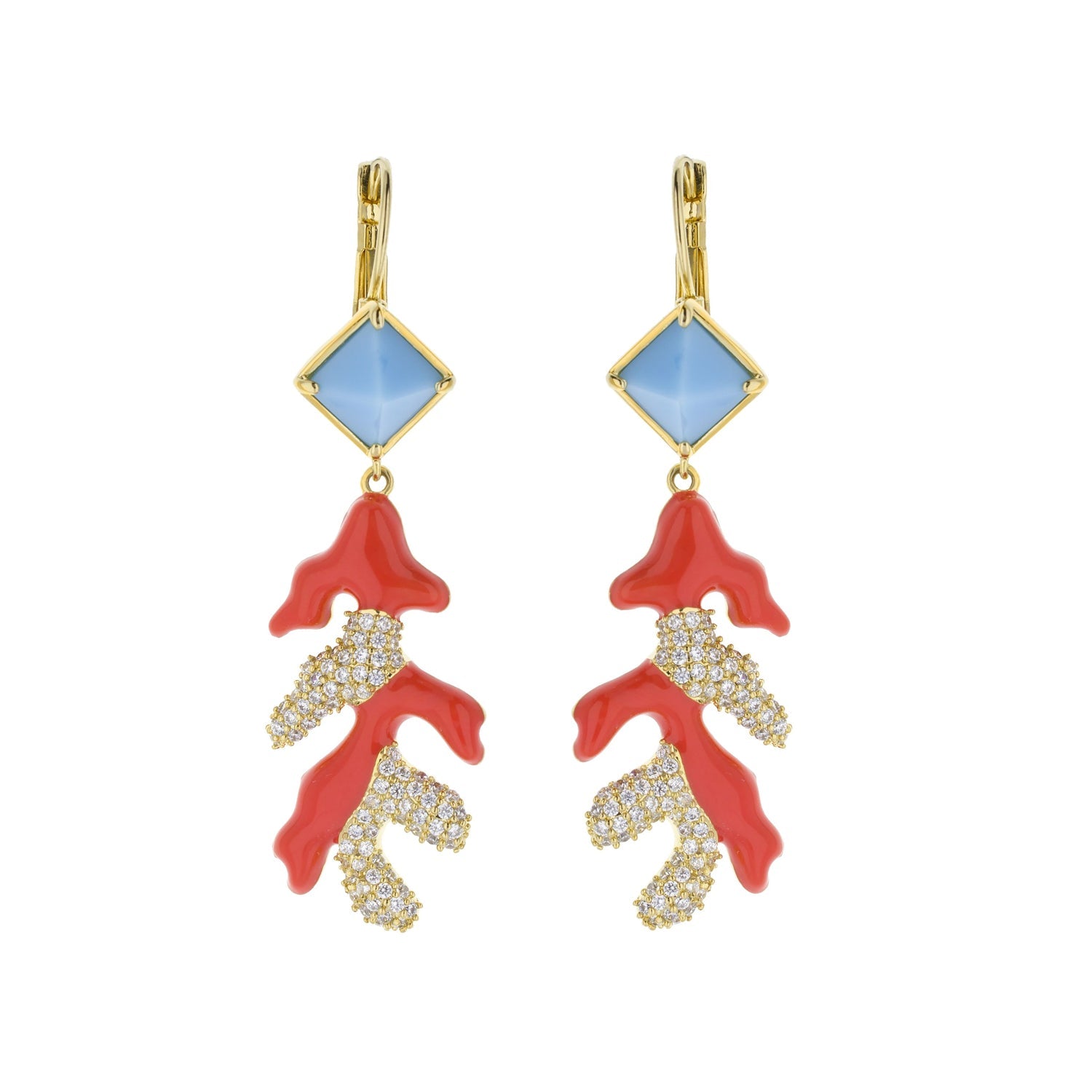 Pretty Little Things Coral Earrings