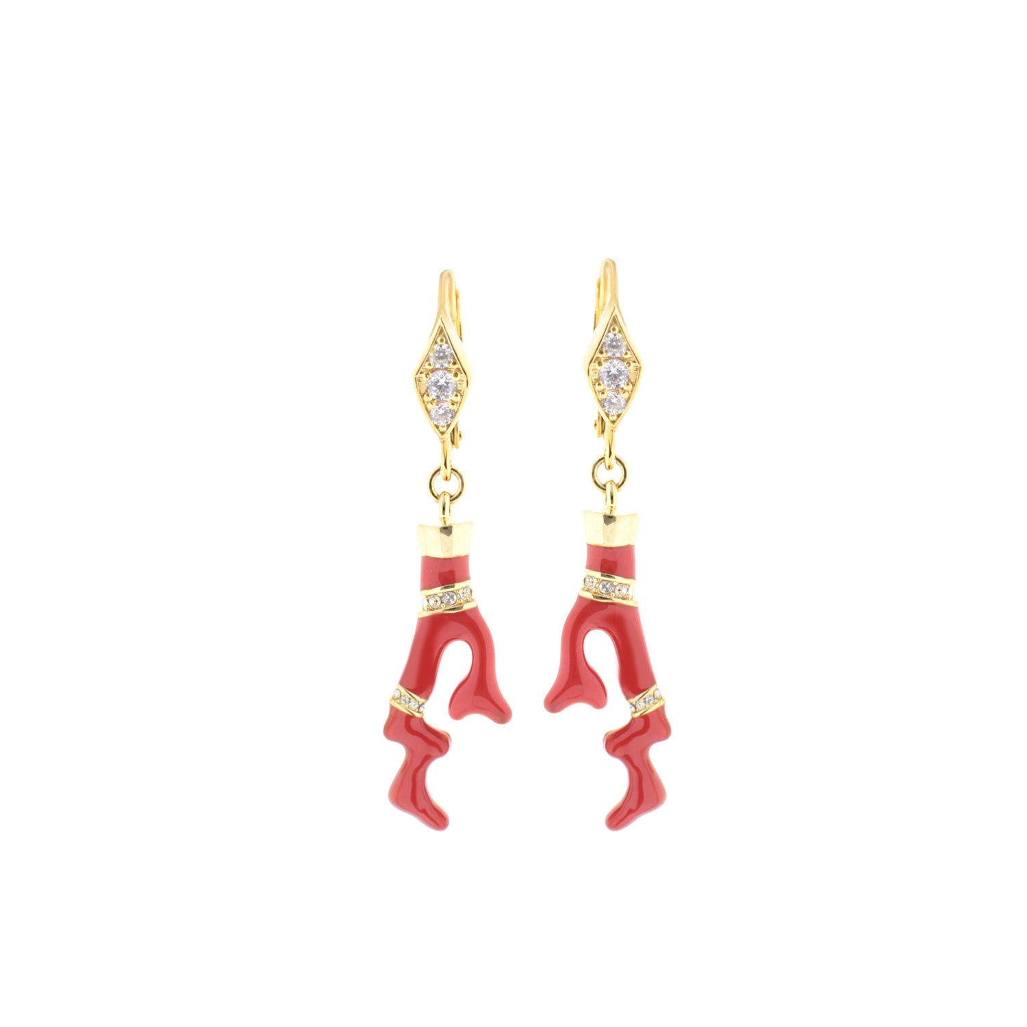 Pretty Little Things Coral Earrings