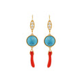 Pretty Little Things Coral Earrings