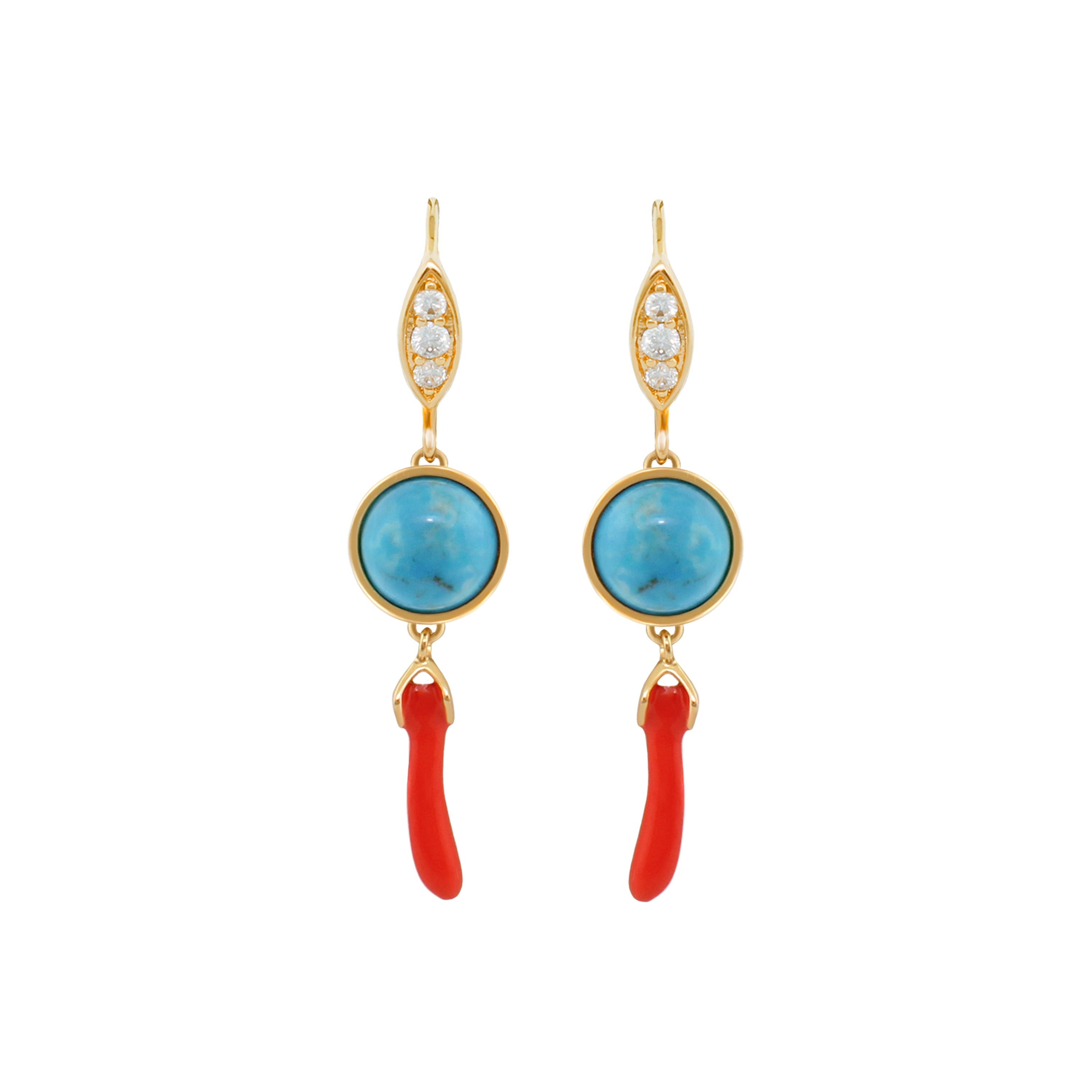 Pretty Little Things Coral Earrings