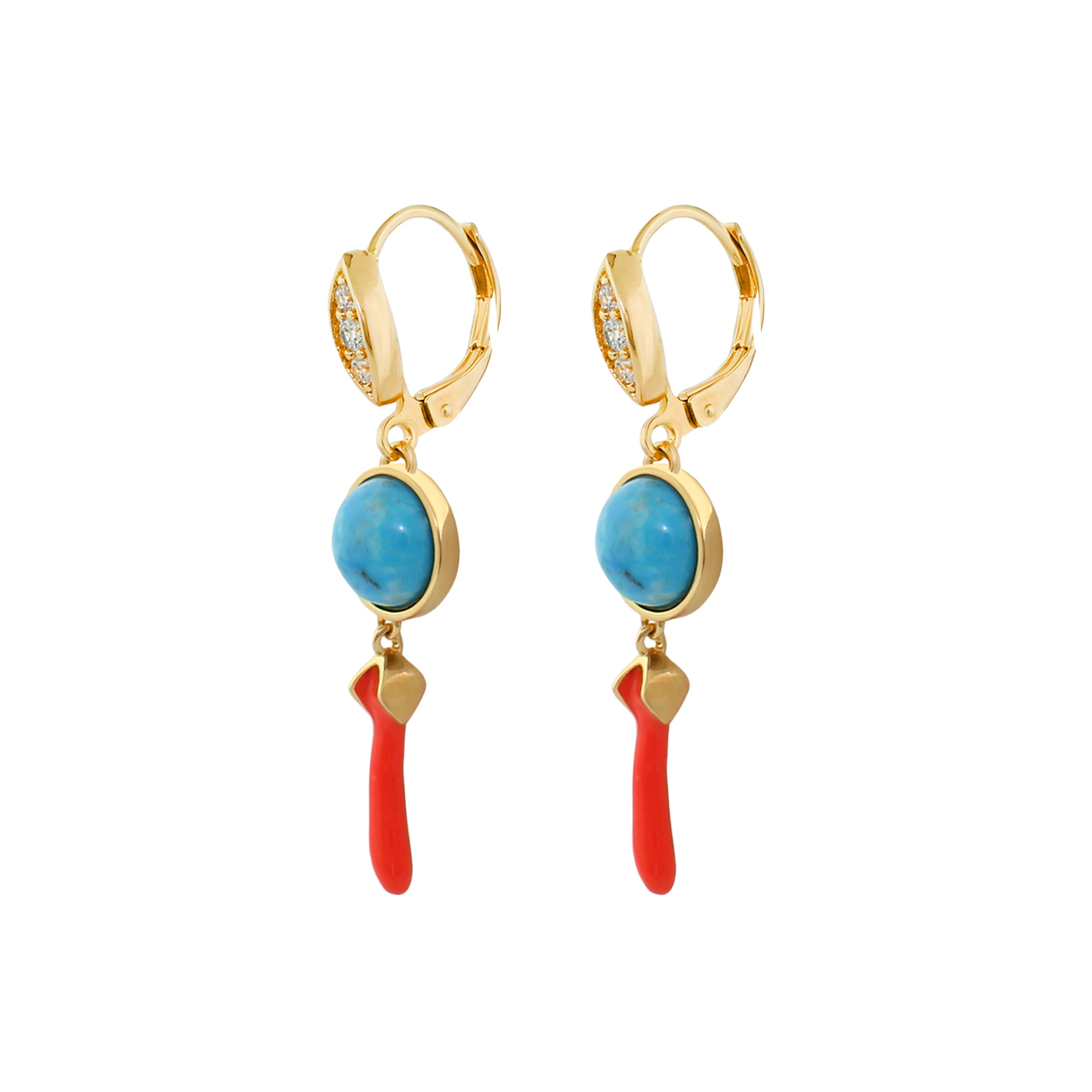 Pretty Little Things Coral Earrings